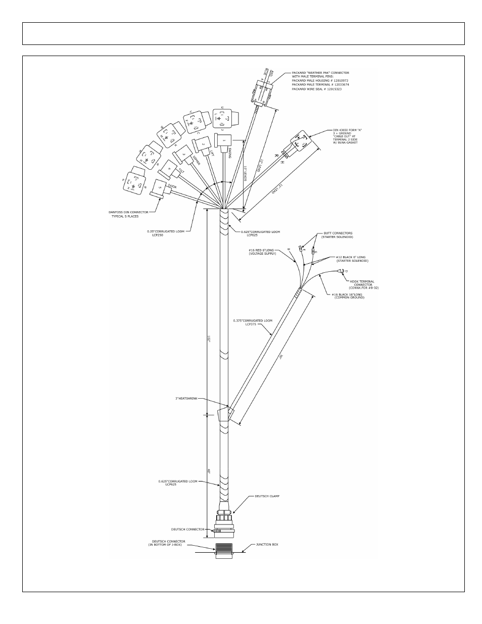 Wire harness elect-hyd valve | Alamo MACHETE2 02986941P User Manual | Page 126 / 132