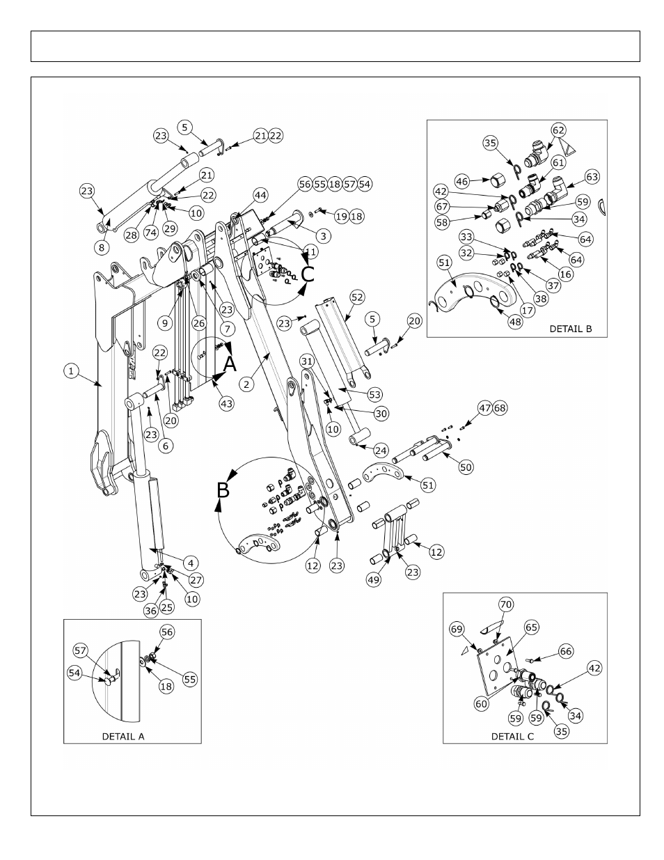 Boom asy - 22 ft boom (part 2) | Alamo MACHETE2 02986941P User Manual | Page 60 / 132
