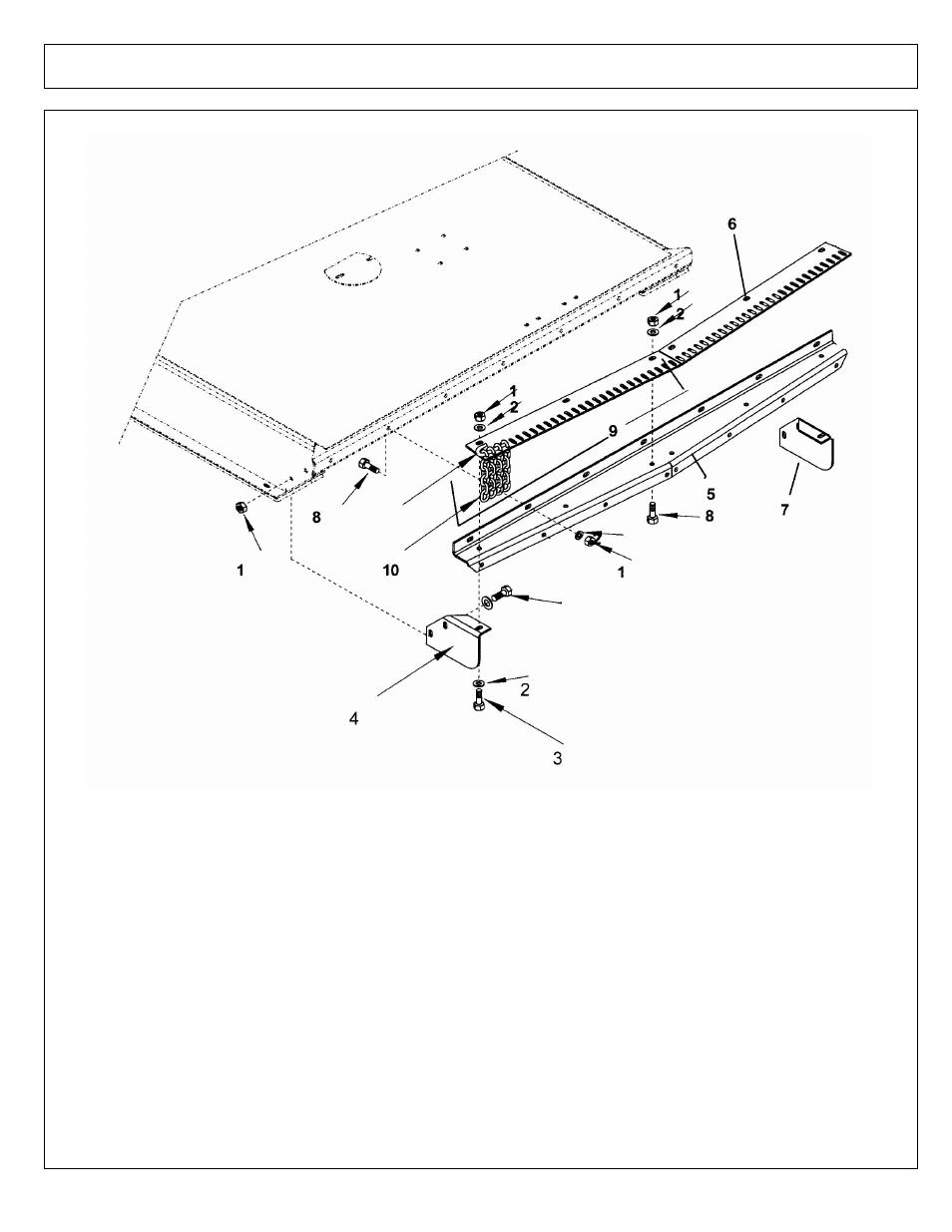 Chain guards - front & rear - single | Alamo EXTEN-A-KUT II 02969111P User Manual | Page 11 / 48