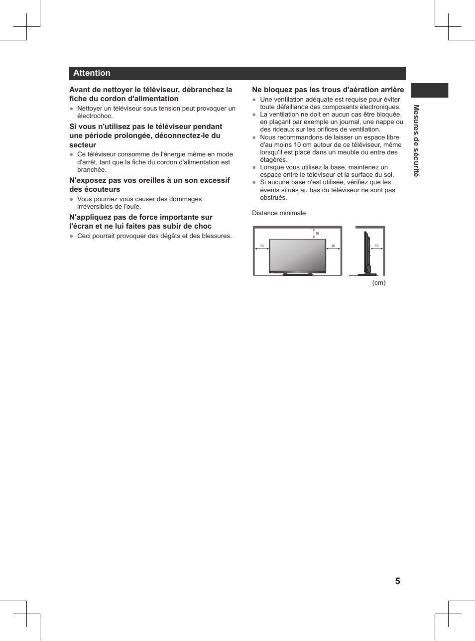 Attention | Panasonic TX32AW404 User Manual | Page 149 / 288