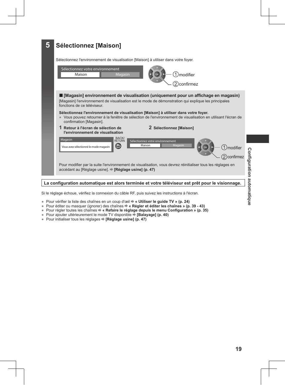 Sélectionnez [maison | Panasonic TX32AW404 User Manual | Page 163 / 288