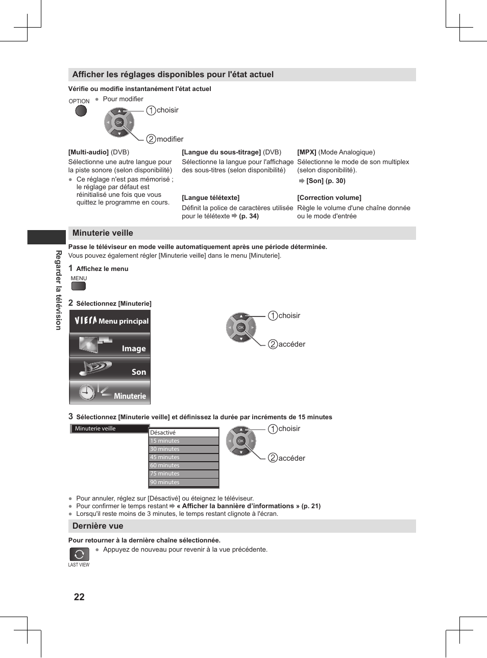 P. 22) | Panasonic TX32AW404 User Manual | Page 166 / 288