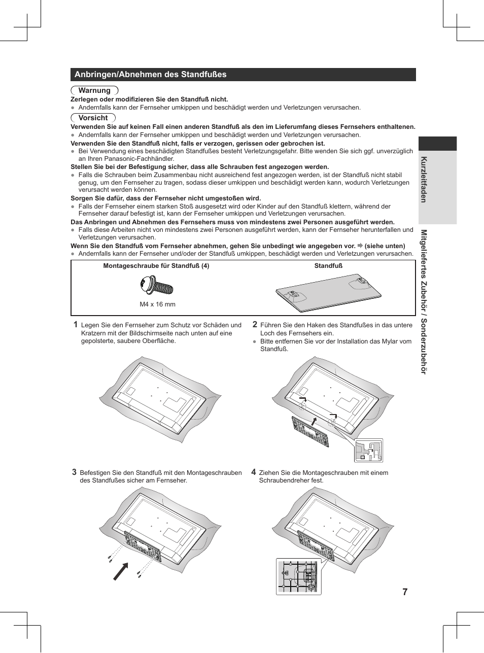 S. 7) | Panasonic TX32AW404 User Manual | Page 7 / 288