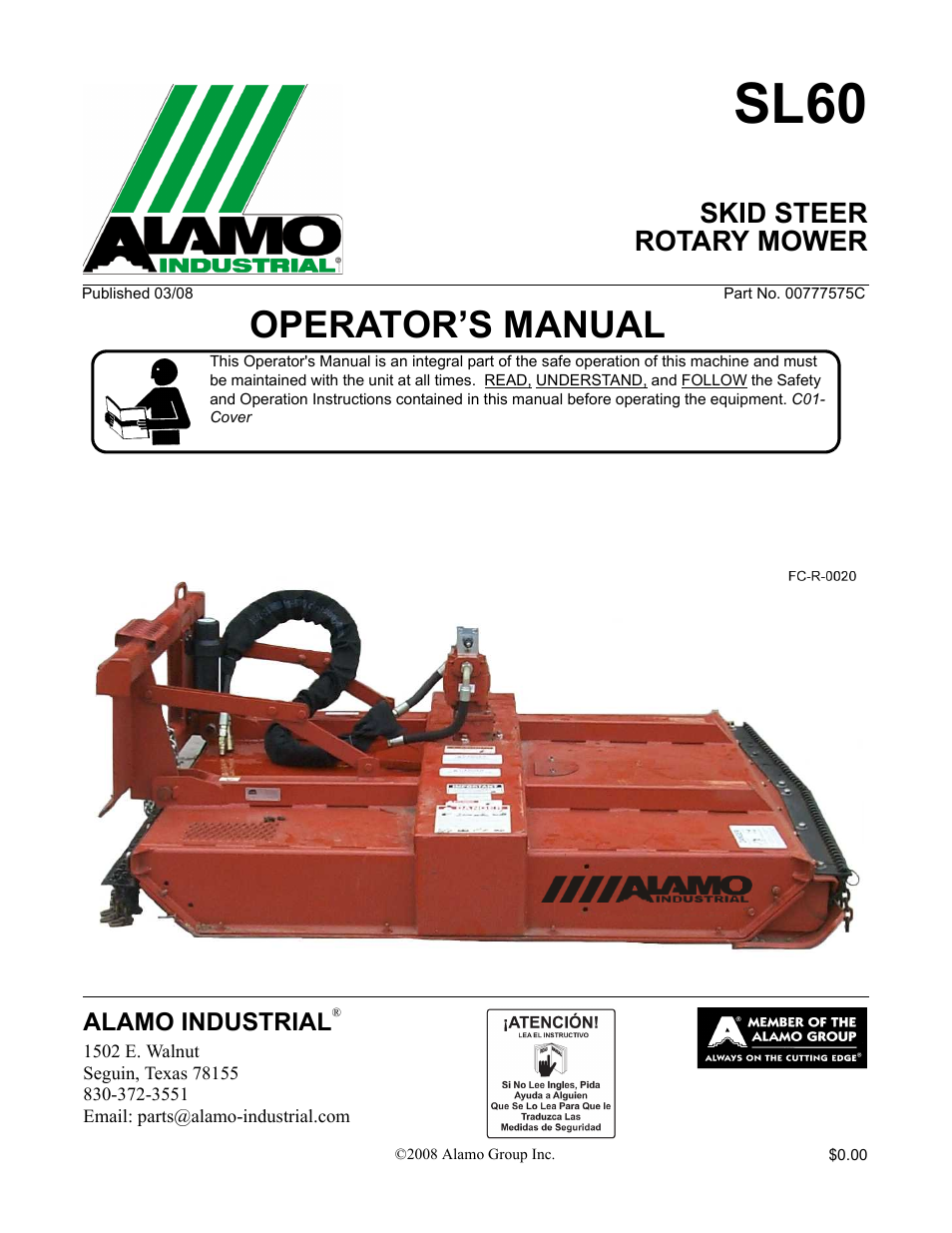 Alamo SL60 User Manual | 126 pages