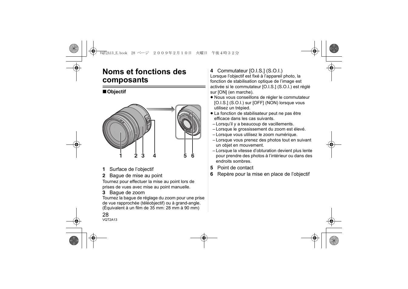Noms et fonctions des composants | Panasonic HFS014045 User Manual | Page 28 / 72