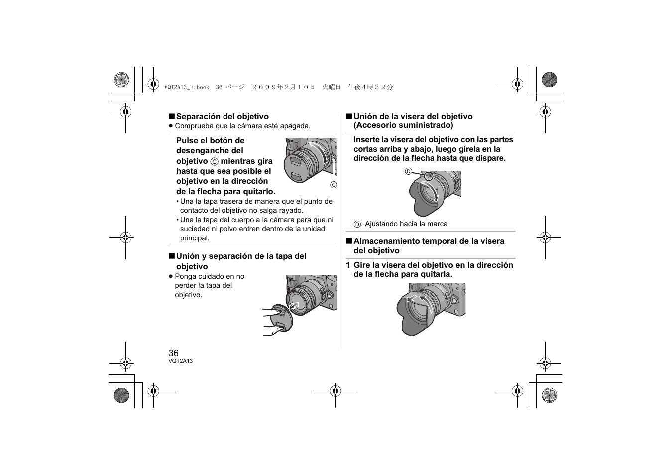 Panasonic HFS014045 User Manual | Page 36 / 72
