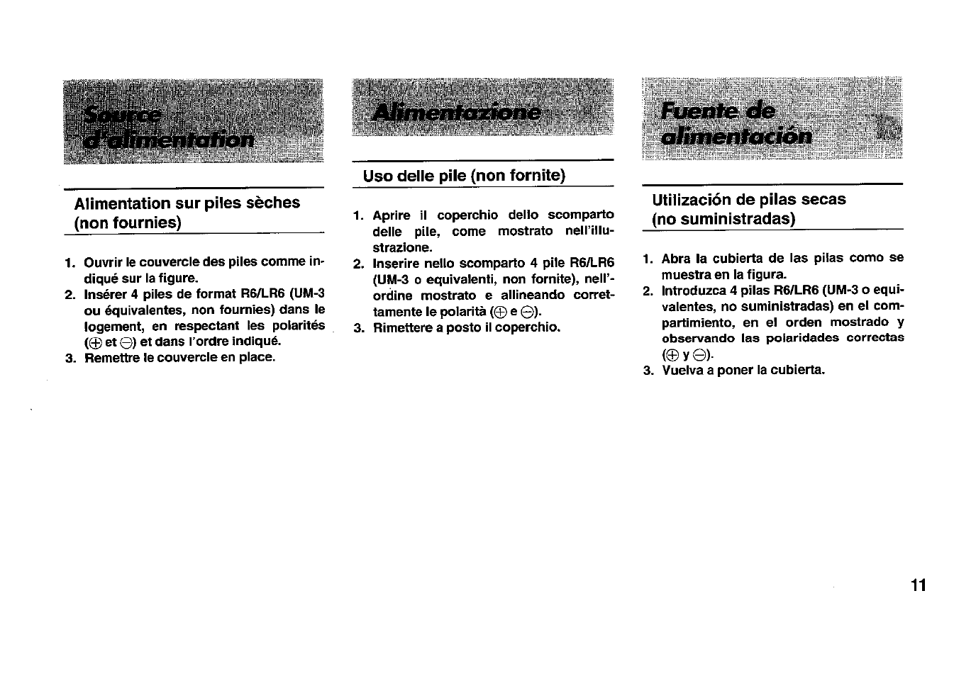 Fuente | Panasonic RFB33 User Manual | Page 11 / 79