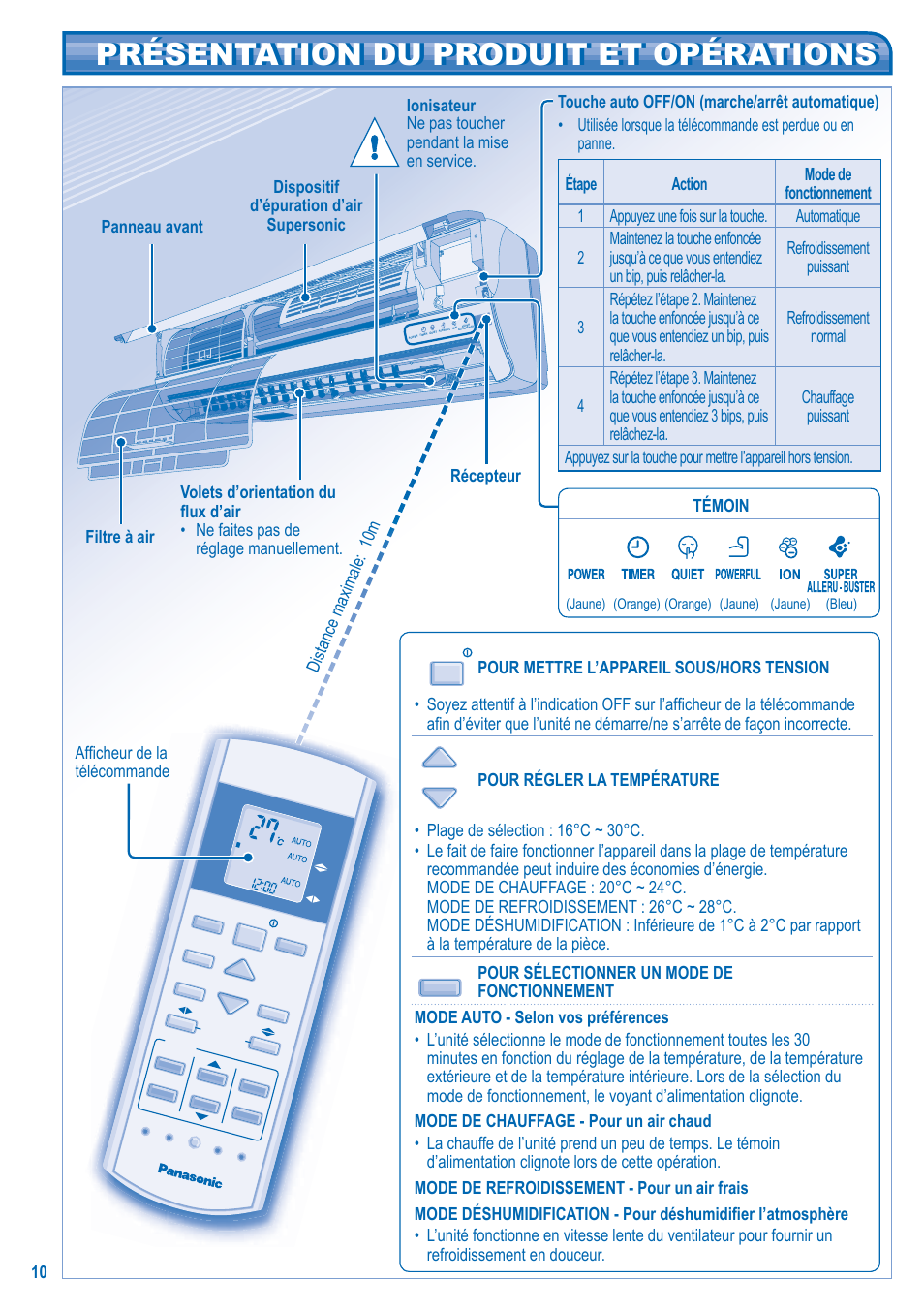 Panasonic KITE21JD3EA User Manual | Page 10 / 56