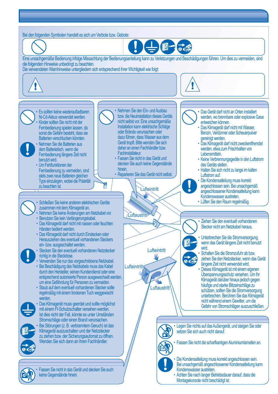 Sicherheitshinweise | Panasonic KITE21JD3EA User Manual | Page 20 / 56