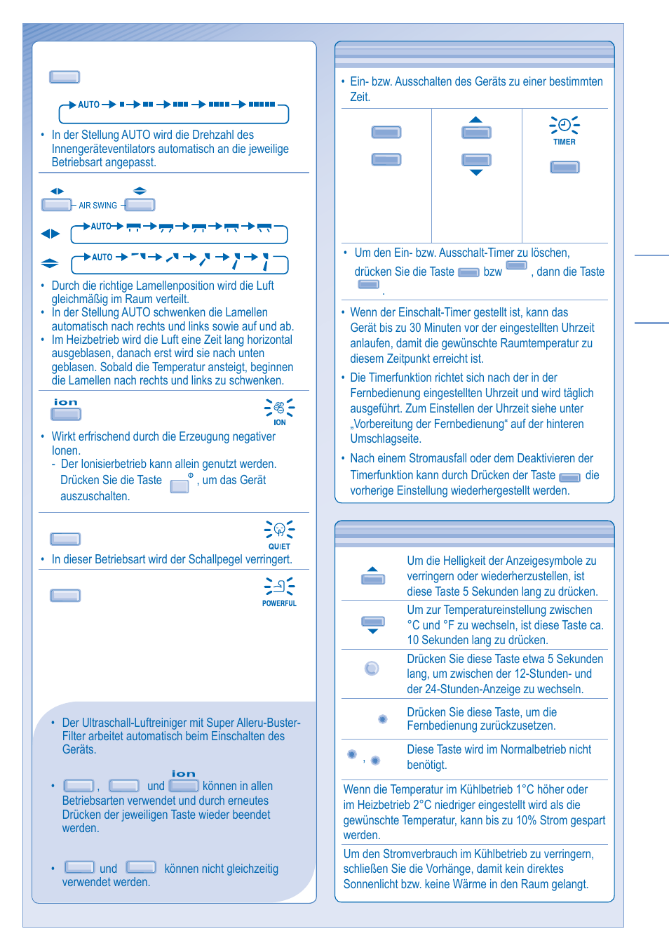 Weitere einstellungen weitere einstellungen | Panasonic KITE21JD3EA User Manual | Page 23 / 56