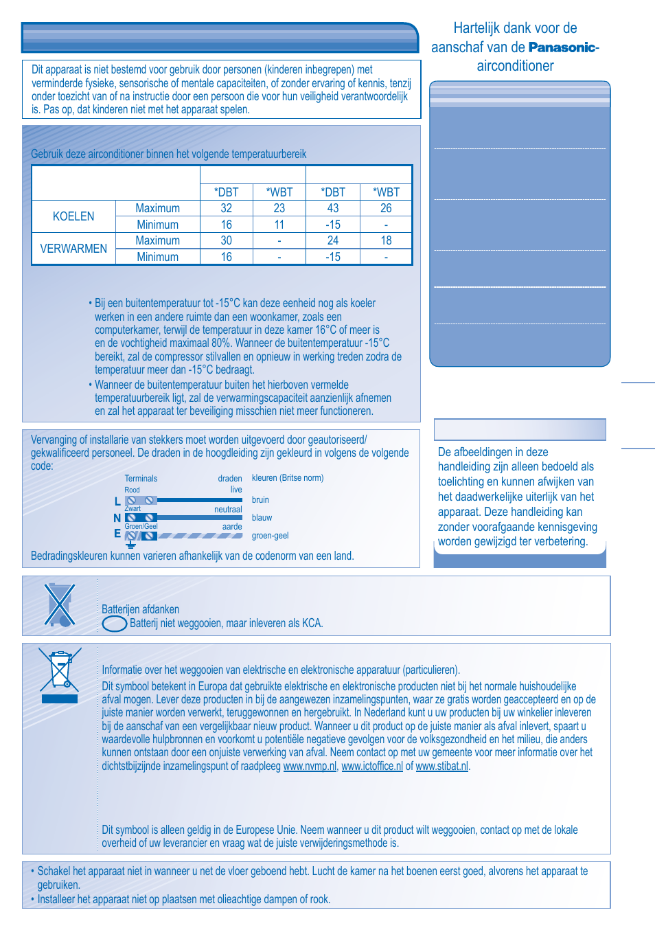 Informatie over wetgeving | Panasonic KITE21JD3EA User Manual | Page 33 / 56