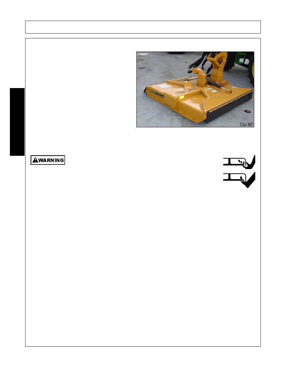 Operation, Opera t ion | Alamo FC-0001 User Manual | Page 112 / 178