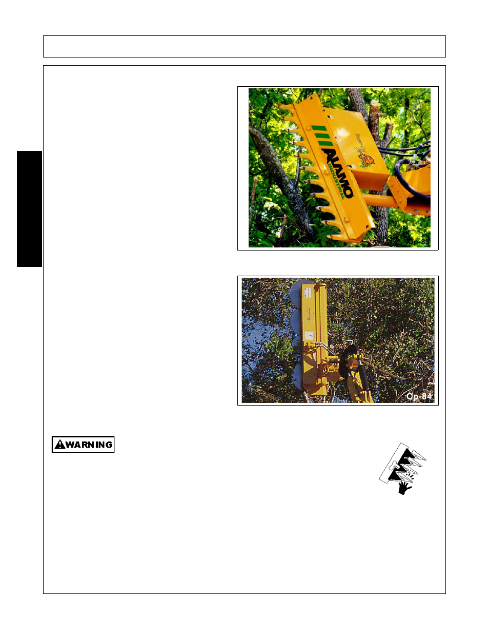 Operation, Opera t ion | Alamo FC-0001 User Manual | Page 114 / 178