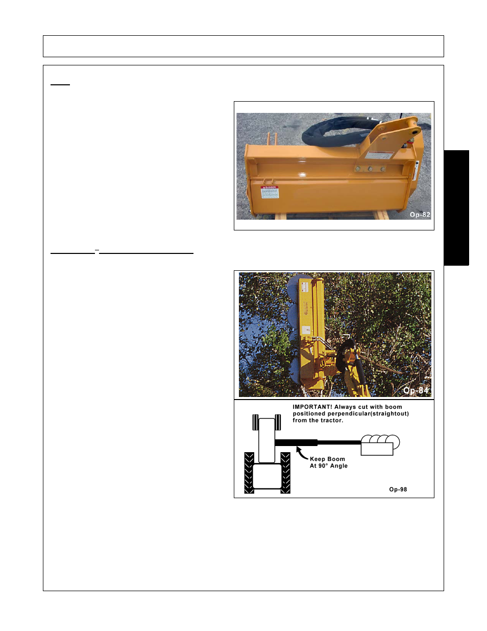 Operation, Opera t ion, Buzzbar | Tree limb cutter | Alamo FC-0001 User Manual | Page 143 / 178