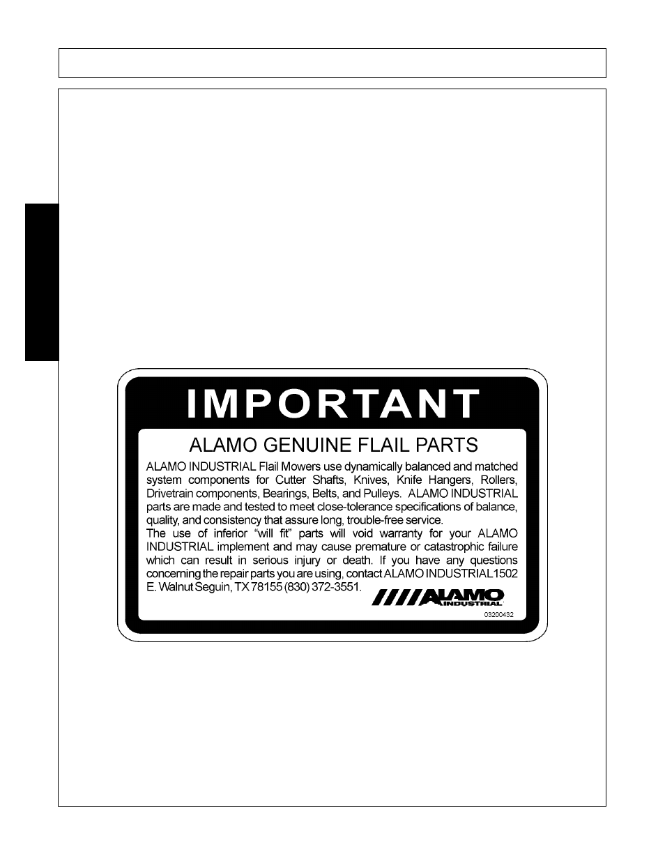 Maintenance | Alamo FC-0001 User Manual | Page 162 / 178