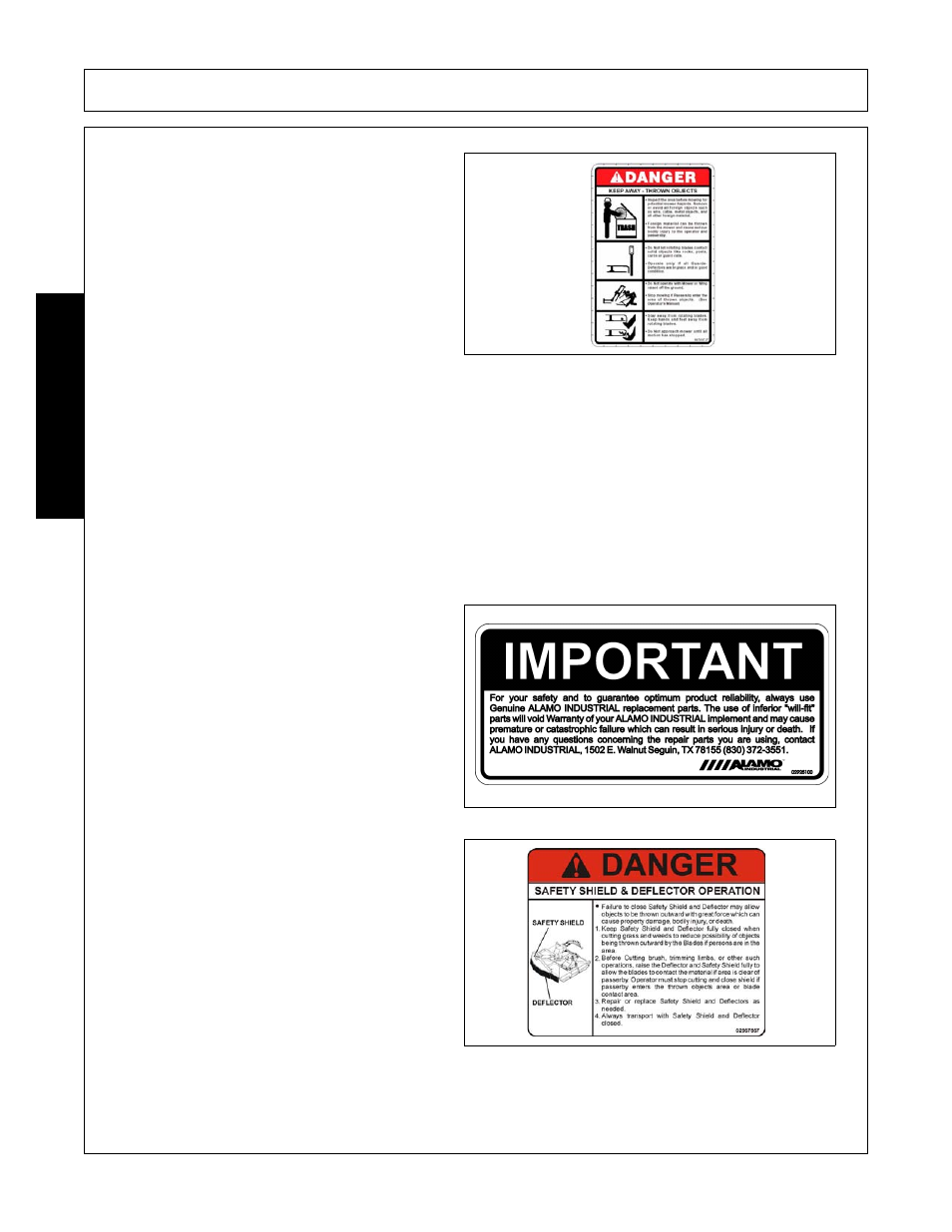 Safety | Alamo FC-0001 User Manual | Page 38 / 178