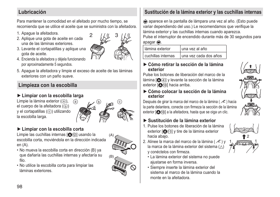 Panasonic ESLV65 User Manual | Page 98 / 282