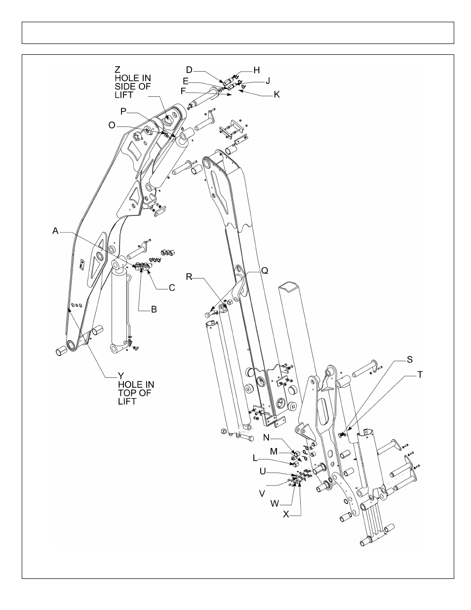 Hyd hose routing - boom - 30 ft boom new | Alamo Maverick 02981992P User Manual | Page 142 / 176