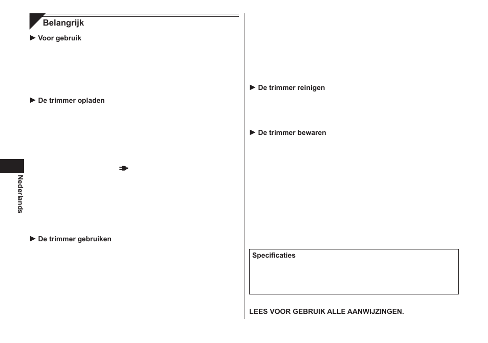 Panasonic ER1511 User Manual | Page 24 / 104