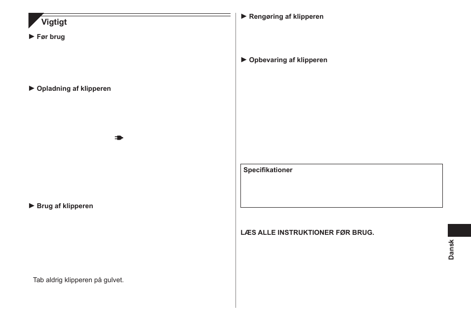 Panasonic ER1511 User Manual | Page 35 / 104