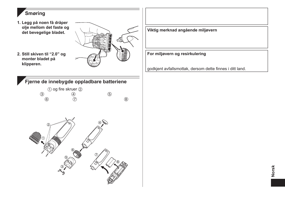 Panasonic ER1511 User Manual | Page 49 / 104