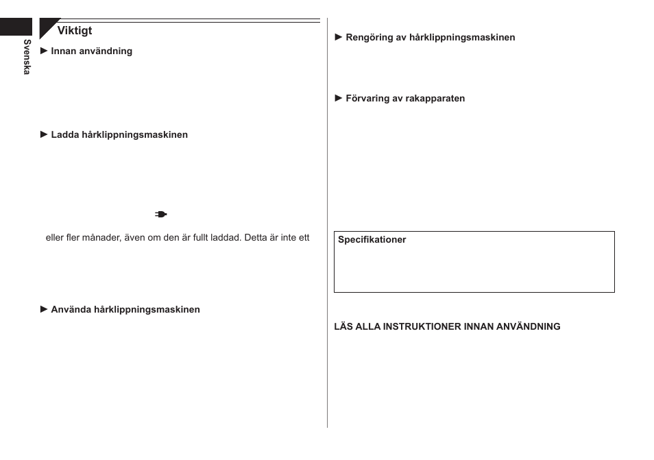 Panasonic ER1511 User Manual | Page 50 / 104