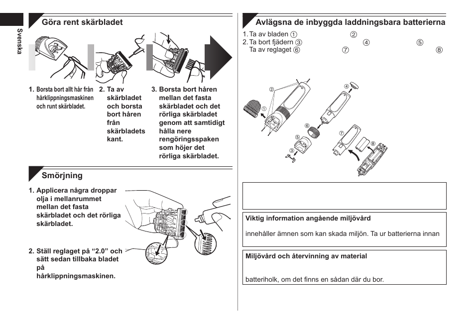 Panasonic ER1511 User Manual | Page 54 / 104