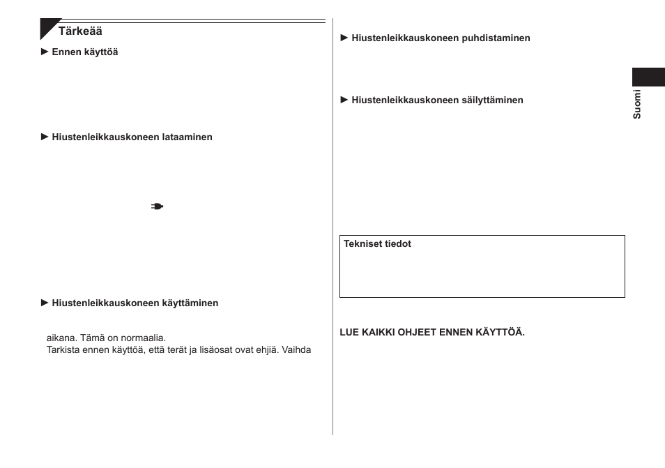 Panasonic ER1511 User Manual | Page 55 / 104