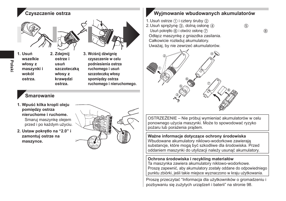 Panasonic ER1511 User Manual | Page 64 / 104