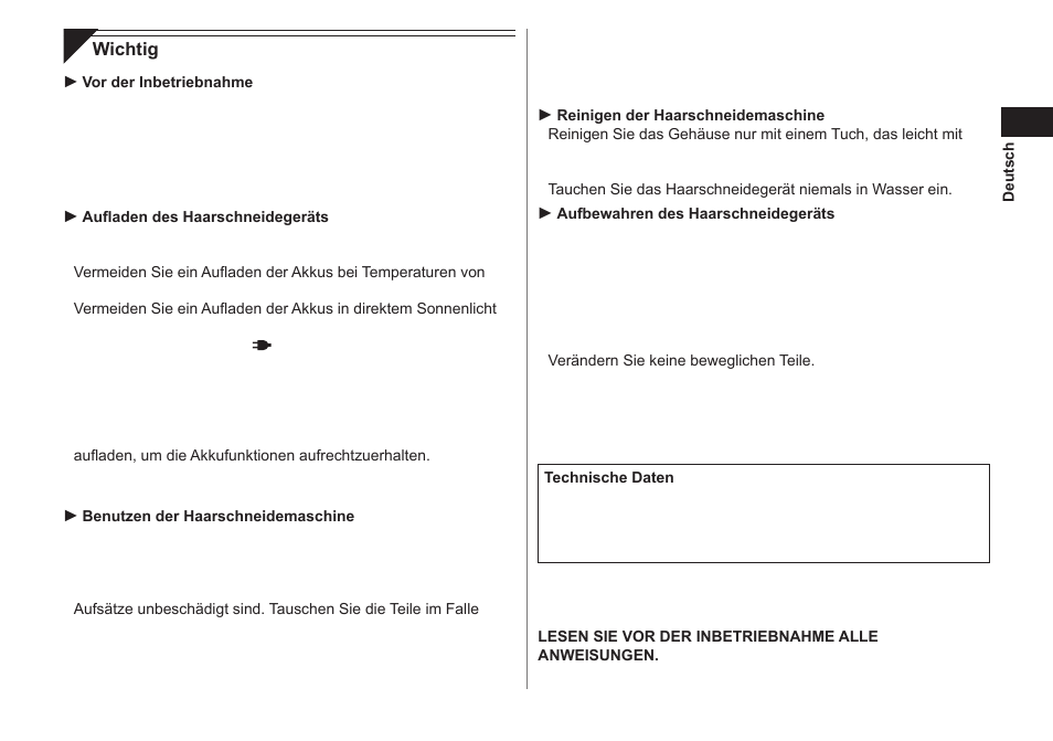 Panasonic ER1511 User Manual | Page 7 / 104