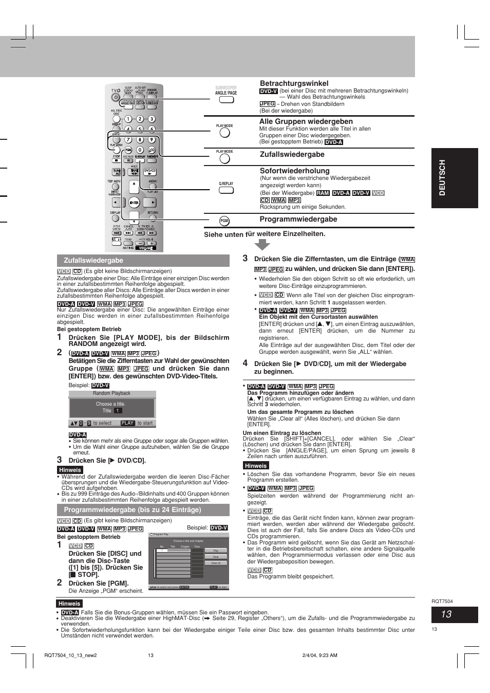 Panasonic SCPM39D User Manual | Page 13 / 104