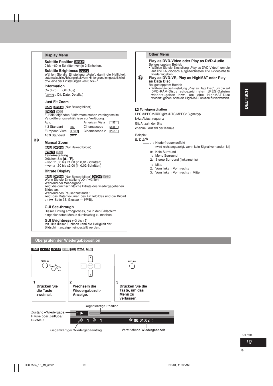 Panasonic SCPM39D User Manual | Page 19 / 104