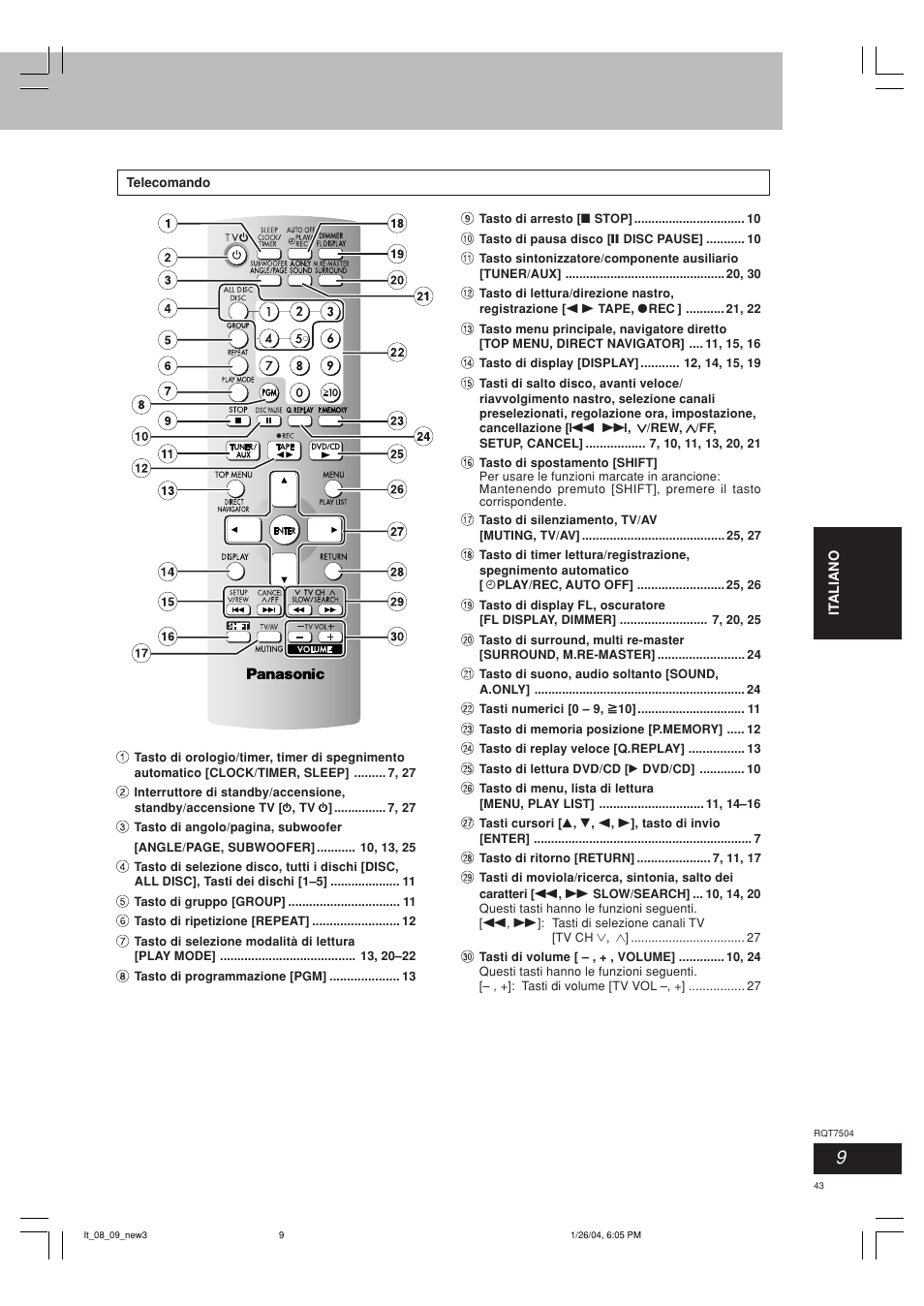 Panasonic SCPM39D User Manual | Page 43 / 104