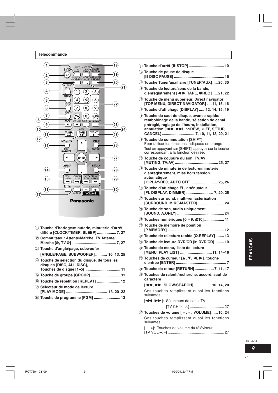 Panasonic SCPM39D User Manual | Page 77 / 104