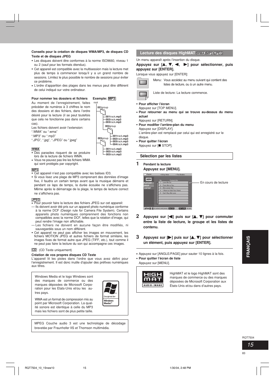 Panasonic SCPM39D User Manual | Page 83 / 104