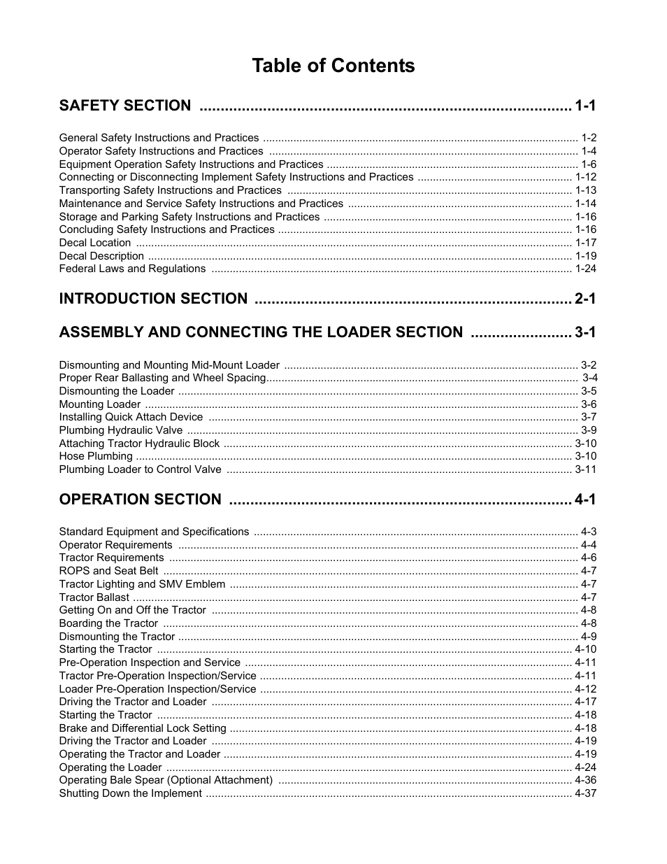 Alamo 1595 User Manual | Page 3 / 102