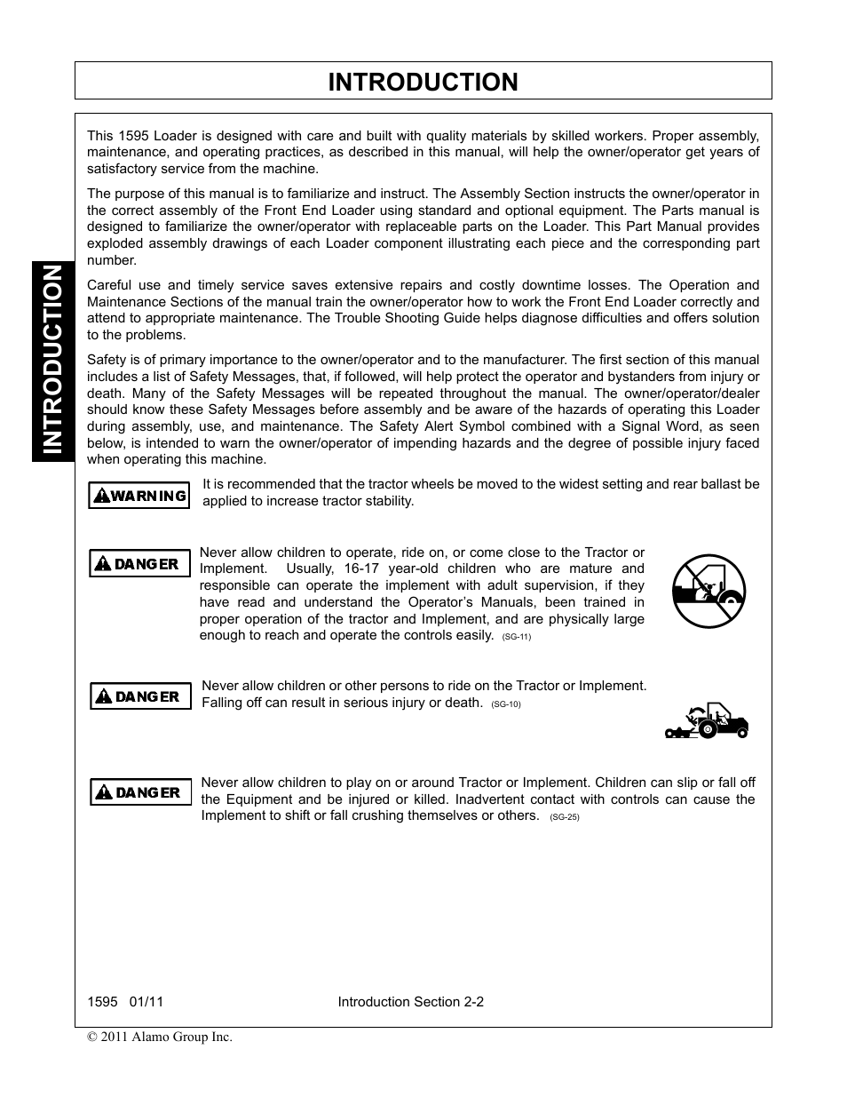 Introduction | Alamo 1595 User Manual | Page 30 / 102
