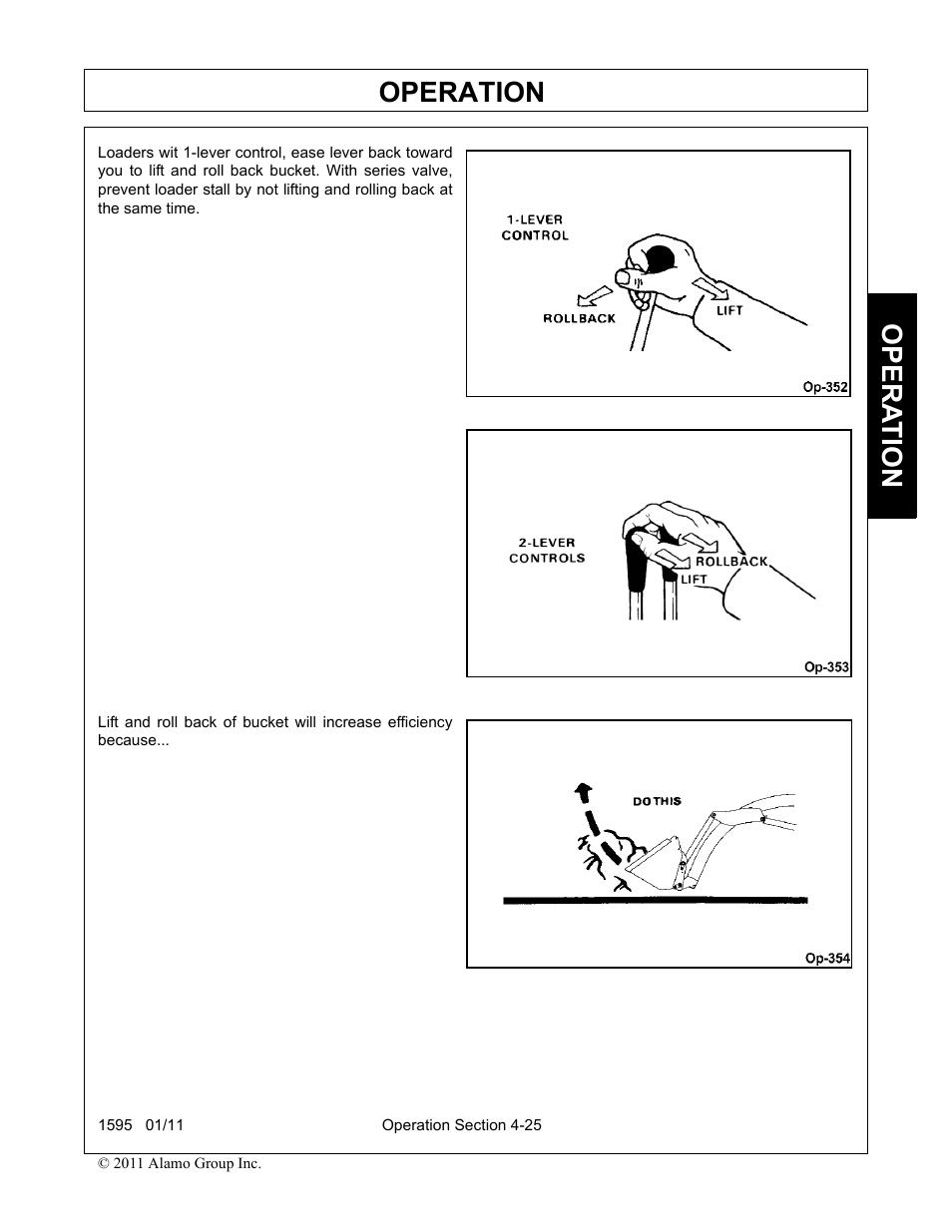 Operation, Opera t ion | Alamo 1595 User Manual | Page 69 / 102