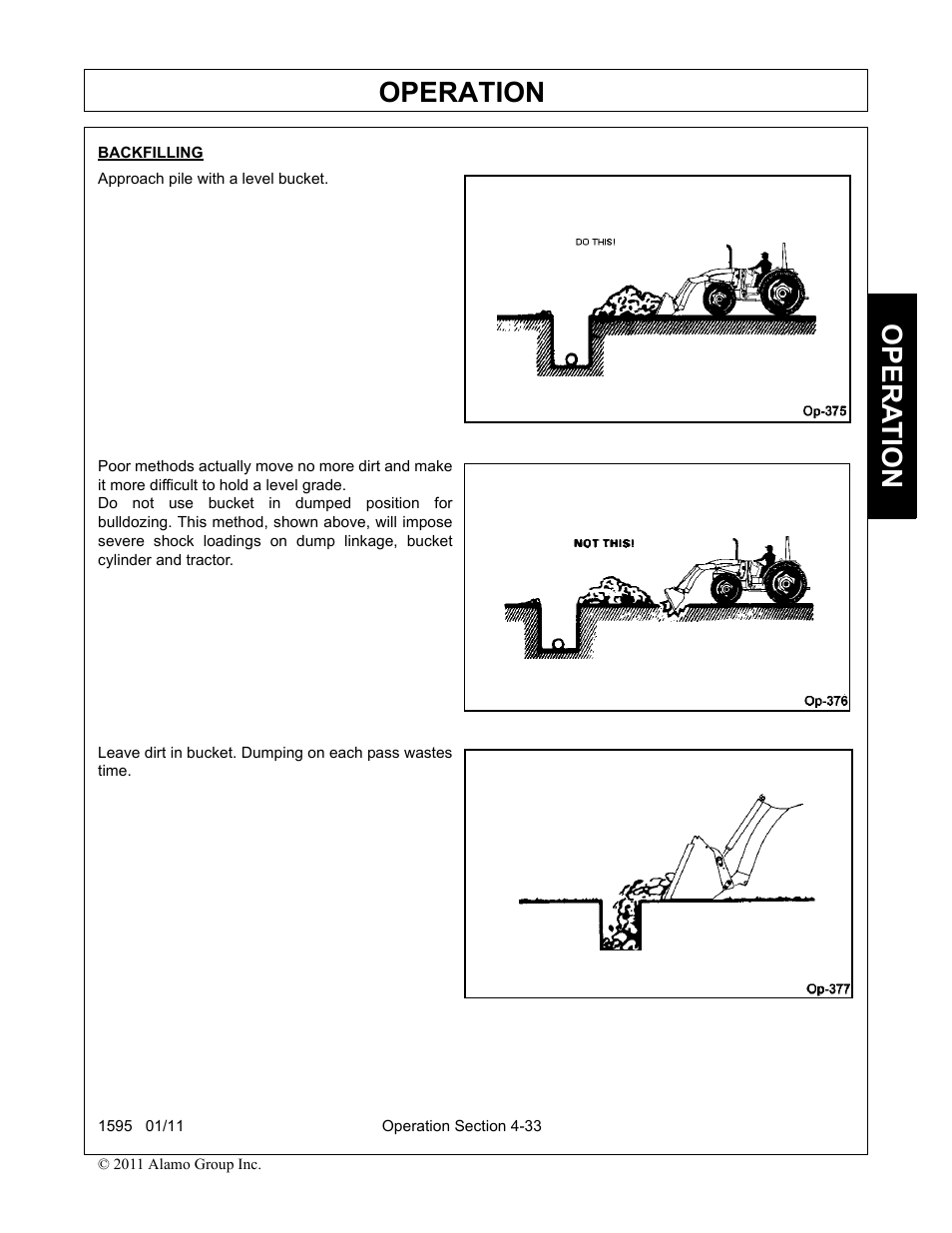 Operation, Opera t ion | Alamo 1595 User Manual | Page 77 / 102