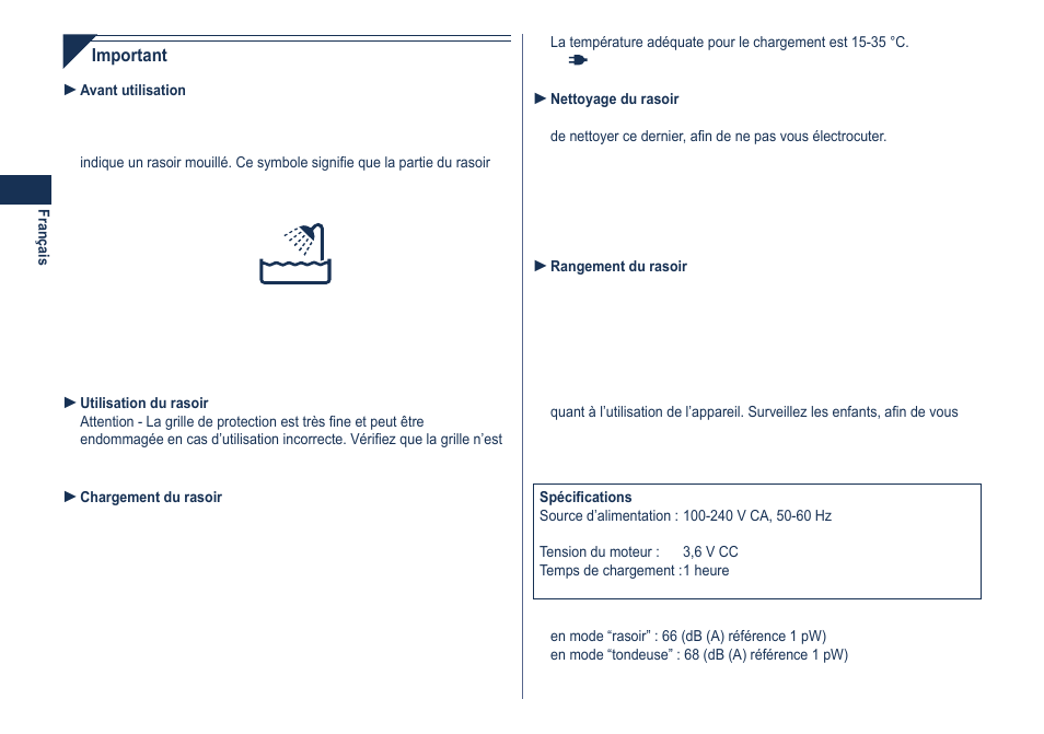 Panasonic ES8101 User Manual | Page 14 / 116