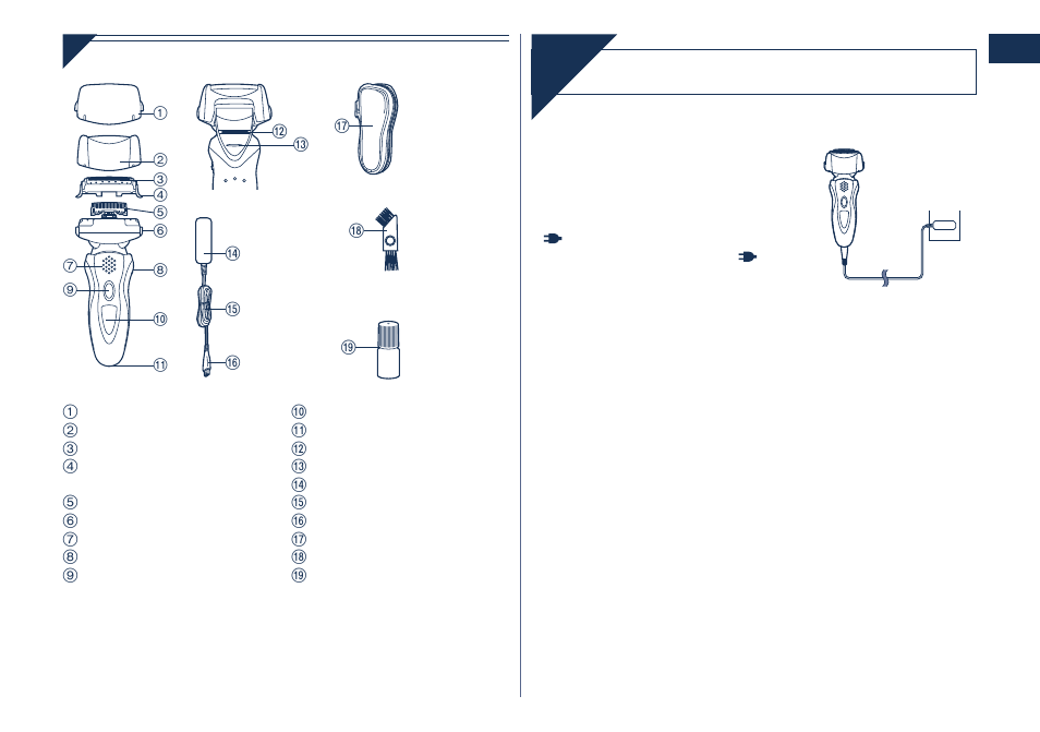 Char ge | Panasonic ES8101 User Manual | Page 3 / 116