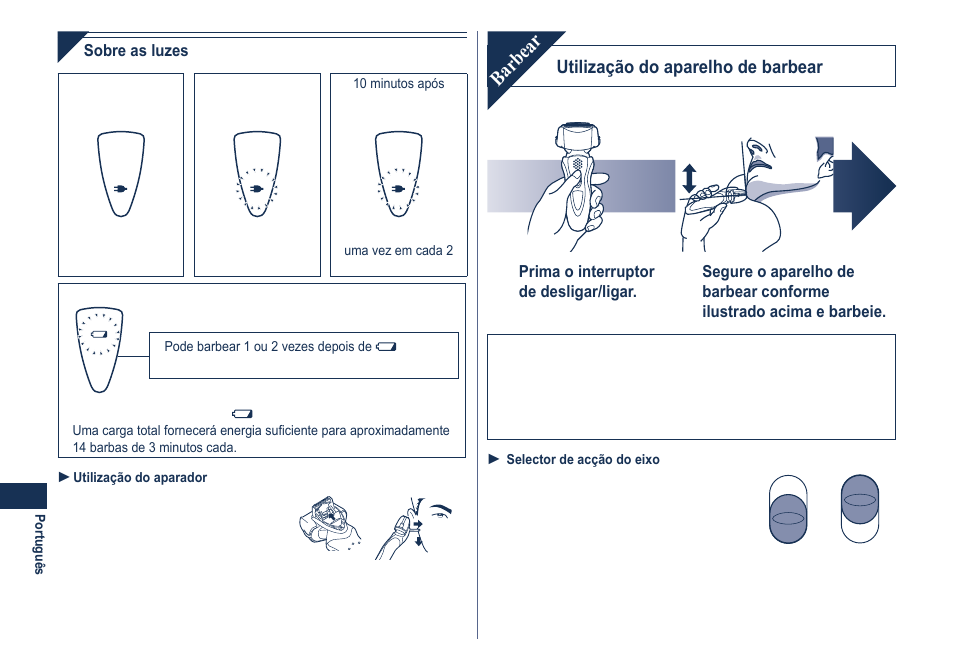 Barbear | Panasonic ES8101 User Manual | Page 46 / 116