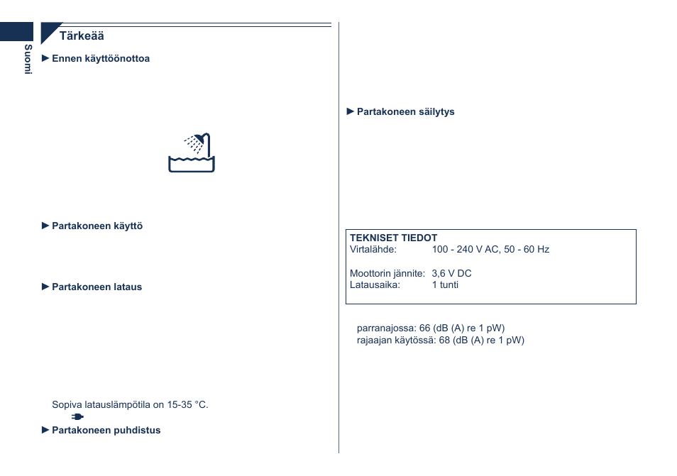 Panasonic ES8101 User Manual | Page 62 / 116