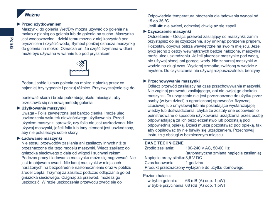 Panasonic ES8101 User Manual | Page 68 / 116