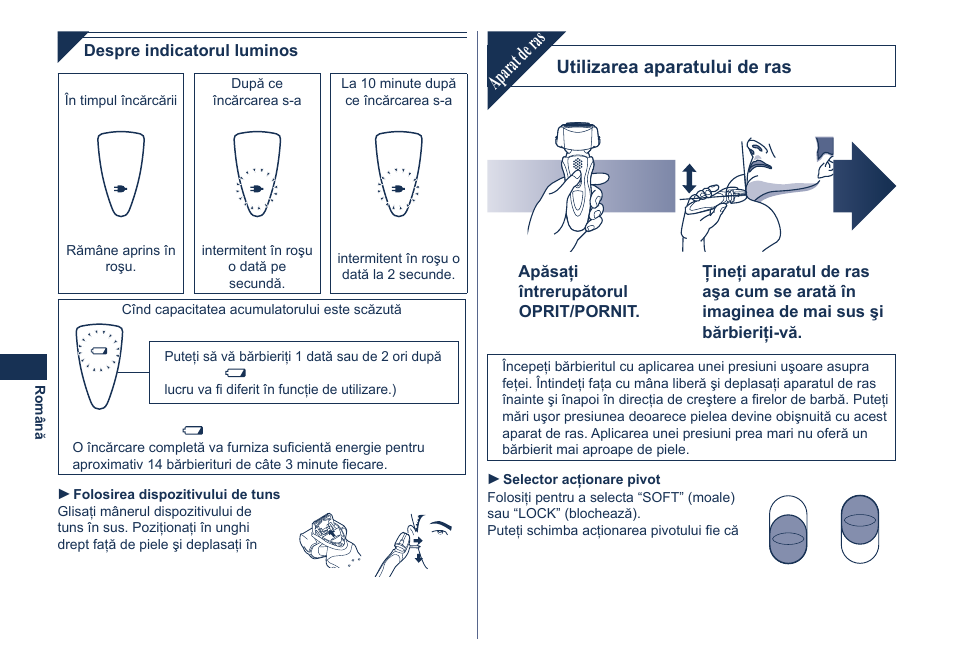 Aparat de ras | Panasonic ES8101 User Manual | Page 94 / 116