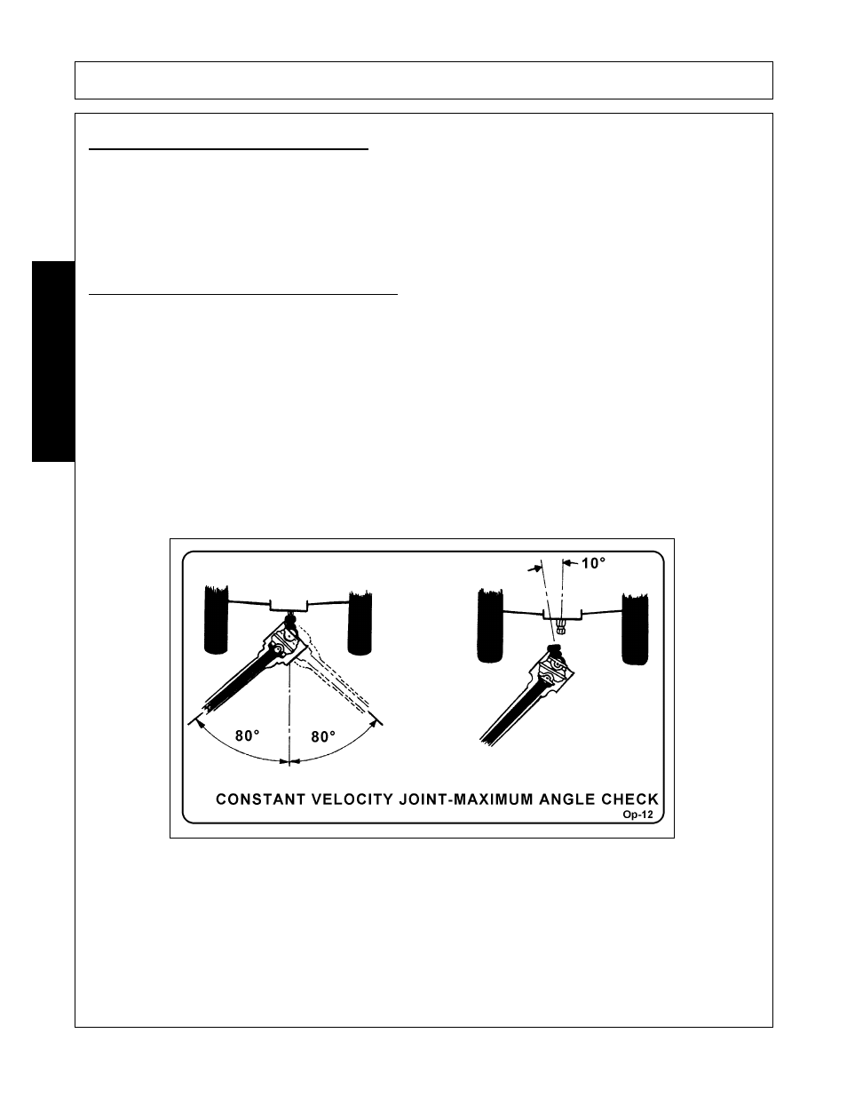 2 constant velocity (cv) driveline, Constant velocity (cv) driveline -14, Operation | Opera t ion | Alamo RHINO TX235 User Manual | Page 108 / 150