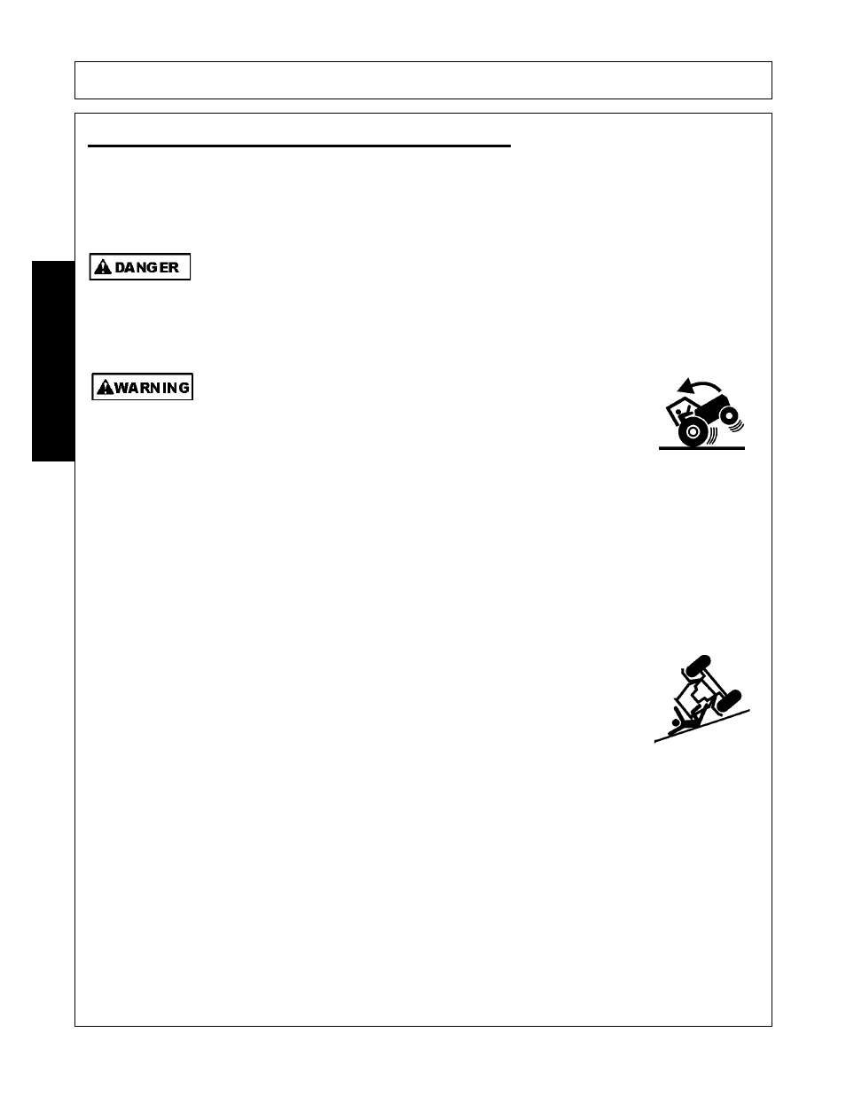 Driving the tractor and implement, Driving the tractor and implement -22, Operation | Opera t ion | Alamo RHINO TX235 User Manual | Page 116 / 150