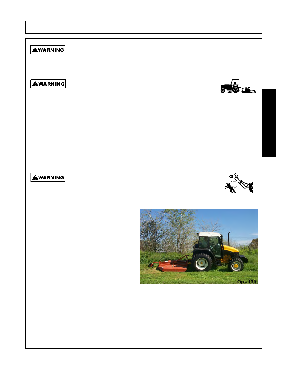 Operation, Opera t ion | Alamo RHINO TX235 User Manual | Page 125 / 150