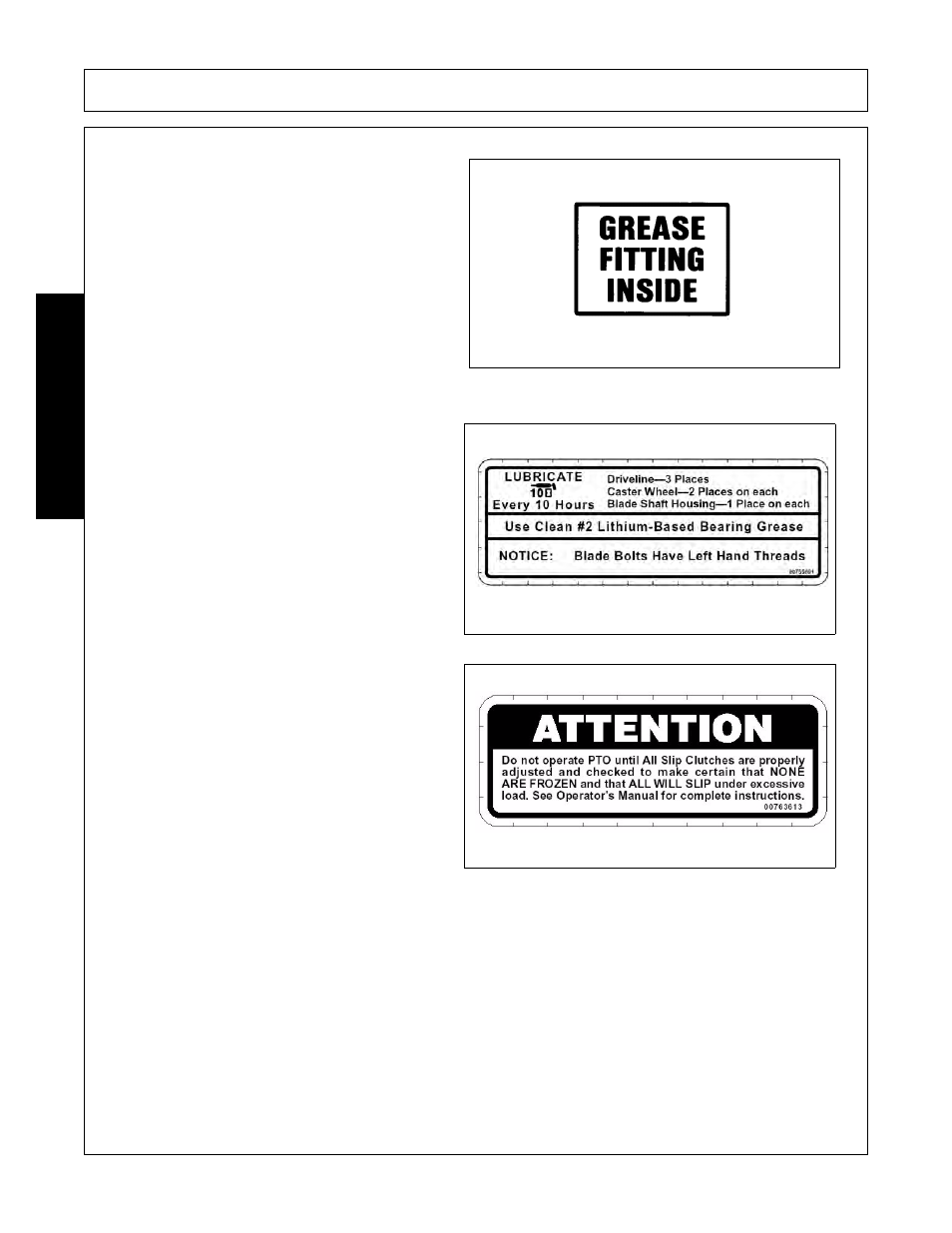 Safety | Alamo RHINO TX235 User Manual | Page 32 / 150
