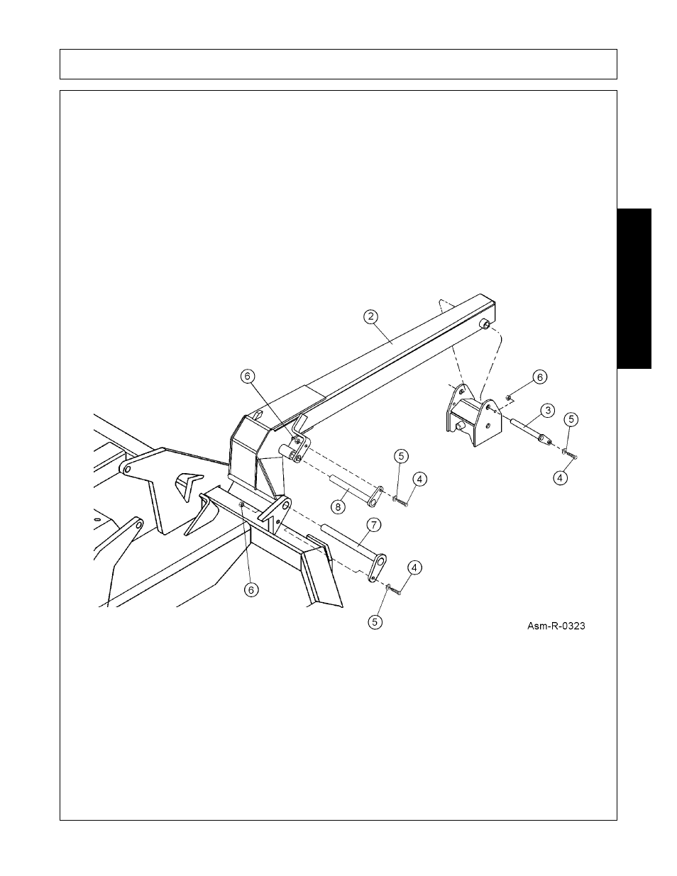 Swivel and lift arm attachment, Swivel and lift arm attachment -3, Assembly | Assembl y | Alamo RHINO TX235 User Manual | Page 87 / 150